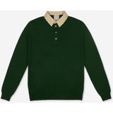 AT.P.CO A274A05L128 Yeşil Polo Yaka Slim Fit Erkek Kazak