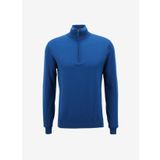AT.P.CO A274A06EMP Mavi Fermuarlı Yaka Slim Fit Erkek Kazak