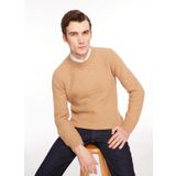 AT.P.CO A274S30OMEGA Turuncu Bisiklet Yaka Slim Fit Erkek Kazak