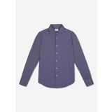 AT.P.CO A276JORDANJS01 Koyu Mavi Slim Fit Gömlek Yaka Erkek Gömlek