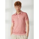 At.p.co Polo Yaka Slim Fit Pembe Erkek Kazak A26433TF- - XL