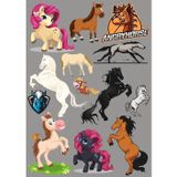 At Ve Unicorn Sticker Set 12 Parça Telefon, Tablet, Defter, Laptop Sticker