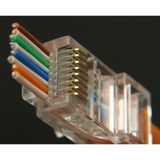 Ata Elektronik 10 Adet - Yeni Nesil Delikli Jak Cat5 Cat6 Cat7 RJ45 Jack Kablo Ucu Konnektör Uç Ez Plug