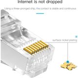 Ata Elektronik 100 Adet Ez RJ45 Cat5 - Cat6 Açık Uçlu Soket 8P8C 100ADET RJ45 Cat5 - Cat6 Kablo Ucu Uç Ethernet Internet Kablo Ucu Ağ Rj 45 Konnektör Cat6