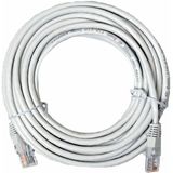Ata Elektronik 10MT 10 Metre +Tv Plus Fiber Adsl Modem Bilgisayar Arası Ethernet Internet Kablosu Ağ Network - Gri - Beyaz