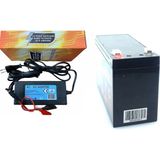Ata Elektronik 12 V 7 A Akü Batarya + 3,5 A Akü Şarj Cihazı Adaptör Aet