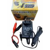 ATA ELEKTRONİK 12 Volt Aküler Için Şarj Cihazi Adaptör Extra Maşali Kablo Yerli Üretim Otomatik Şarj Kesme Özelliği