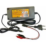 Ata Elektronik 12 Volt Akülü Zirai Ilaç Makinesi Böcek Haşere Kovucu Makina Makinası Pompası Şarj Aleti Adaptörü 12V 3.5 Amper + Timsah Krokodil Maşalı Kablolu