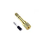 ATA ELEKTRONİK 2 Adet 6.3 Mm Stereo Erkek / 3.5 Mm Stereo Dişi Sarı ORG GİTAR Çivi Jak Stereo Dişi Çevirici Anfi