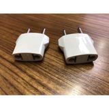 Ata Elektronik 2 Adet Amerikan Uçlu Prizlerini Türk Uçlu Pirize Çevirici Dönüştürücü Beyaz Adaptör