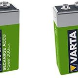 ATA ELEKTRONİK 2 Adet Varta 9 Volt 200 9V 200Mah Tekli Blister Ambalaj Ready To Use Şarjlı Pil