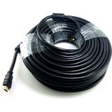 Ata Elektronik 30MT 30 Metre Hdmı Kablo Filtreli Altın Uçlu Yüksek Kalite Full Hd 1080P Hd Hecid Hejdi Siyah Pvc Gold Altın Uçlu