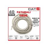 ATA ELEKTRONİK 40Mt 40 Metre Cat6 Modem Ile Smart Led Tv Televizyon Arasi Internet Ethernet Kablosu Ket6