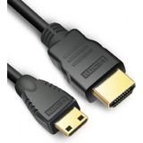 Ata Elektronik 4K @ 60HZ Gold Altın Uç 1.5 Metre Yüksek Hızlı Mini HDMI - HDMI Kablo Mini 4K HDMI Kablosu Laptop Notebook Kamera Oyun Konsolu Tablet Projektor Projeksıyon Bağlantı Kablosu - Mini Hd To Hd