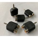 Ata Elektronik 5 Adet 2 Rca Dişi Female To - 3.5mm Aux Stereo Plug Adapter