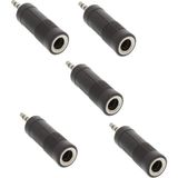 Ata Elektronik 5 Adet Jak Çevirici Dönüştürücü Ses Aux Gitar Saz Keman Mikrofon Kulaklık Jak Jack Çevirme 6.3mm - 3,5mm Kalın