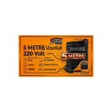 ATA ELEKTRONİK 5 Metre 5mt Power Kablo Güç Elektrik Kablosu Uyumlu C7 Pc Tv Projeksiyon Monitör Bilgisayar Kasası