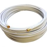 ATA ELEKTRONİK 50 Metre Yerli Üretim Rg6 U6 Her Iki Ucu Gold Jakli Hazir Uydu Çanak Anten Ile Cihaz Alici Arasi Kablo Altın Sarı Gold F Konnektör