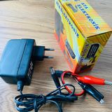 Ata Elektronik 6 VOLT Aküler İÇİN şarj cihazı ADAPTÖR 6V Akü Şarz Aleti Adaptörü + Extra Maşalı Kablo + YERLİ + VOLTAJ KESİCİLİ + 1 AMPER