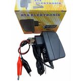 ATA ELEKTRONİK 6 Volt Aküler Için Şarj Cihazi Adaptör Extra Maşali Timsah Kablo