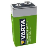 ATA ELEKTRONİK 9 Volt 9V Kare Yassi Şarj Edilebilir 200 Miliamper 9V Kare Pil Varta