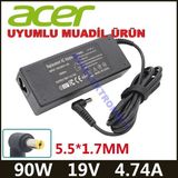 Ata Elektronik Acer Aspire 8920 Laptop Sarj Adaptörü 19V 4.74A 90W 19V 4.74A Dar Sarı Uç (5.5*1.7mm)