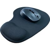 Ata Elektronik Bilek Destekli Silikon Jel Oyuncu Kaydırmaz Mouse Pad Ergonomik Jel Mousepad Ped Siyah Mause Pad Bilek Jel Destekli Mauseped Kaydırmaz Tabanlı Fare Altlığı Mouse Fare Altlığı Ped