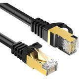Ata Elektronik Cat7 Ethernet Kablosu 1 Metre 5g Modem Uyumlu Bakır Iletken Stp 10 Gbps Altın Kaplama RJ45