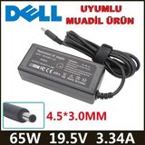 Ata Elektronik Dell Uyumlu Muadil Ürün Ithalatçı Firma Garantili 19.5V 2.31A Uyumlu 3.33A Laptop Şarj Adaptörü Dell Inspiron XPS13 9360 9350 9343 9365 XPS12 LA5000 M140 VOSTRO5370 13 4.5*3.0mm Mini Iğneli Uç