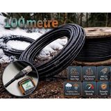 Ata Elektronik Dış Mekan Outdoor Cat6 Çift Katmanlı Dış Ortam Network Internet Kablosu Dış Mekan Uv Korumalı 2 Katlı High Speed Çift Katmanlı Pe+Pvc Parazit Önleyici 23AWG Yağrur Su Kar Toprak Güneş Uv Korumalı - 100 metre