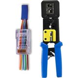 Ata Elektronik Ez RJ45 RJ11 RJ12 Cat5 Cat6 Yeni Nesil Konnektör Lüx Kolay Sıkma Pensesi 10 Adet Yeni Nesil Jak