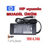 Ata Elektronik Hp Pavillion CQ45 CQ40 G4 G6 4431S Dm4 Dv4 Dv6 G32 430 431 440 445 6531S CQ40 Laptop Güç Kaynağı Şarj Adaptörü 19V 4.74A 7.4mm 5.0mm Büyük Iğneli Uç