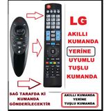 Ata Elektronik Lg AN-MR500 Sihirli Kumanda Yerine Tuşlu Model- Lg Sihirli Tüm Modeller ile Tam Uyumlu - Akıllı Tuşlu Model - Smart LCD LED Tv Televizyon Kumanda 930 + 2 Pil