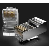 Ata Elektronik Metal - 100 Adet - RJ45 Cat5 - Cat6 Kablo Ucu Uç Ethernet Internet Kablo Ucu Ağ Rj 45 Konnektör Cat6
