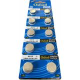 Ata Elektronik Mini El Fenerleri Için 1 Kart 10 Adet AG13 LR44H A76 SR44 357 Alkalin Pil 1.5V Pil Oxford - 10'lu