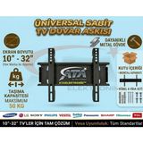 Ata Elektronik Onvo Saba Sunny Awox Hi-Level 30'' 32" Inch Inç 80 81 82 Ekran LED Tv Duvar Askı Aparatı 30'' 32" - 80 81 82 Ekran Tv Sabit Duvar Askı Aparatı