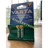 Ata Elektronik Panasonic Siemens uyumlu Dect Telsiz Telefon Pili Ince Aaa VARTA 800 Mah Pil Şarz Şarjlı Pil 1 Kart 2 Adet - 2'li