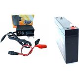 Ata Elektronik Pilsan Uyumlu 6V 7AH 6 V 7 A Araba Aküsü + 6 V Şarj Cihazı Şarz Adaptör + Maşalı Set 1 A