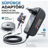 Ata Elektronik Polaris Paspas Vacuum Cleaner Mop 14.4V 14.8V Bataryalı Model Için Uyumlu 18 Volt Süpürge Şarj Adaptör Şarz Cihazı 18100 - yok