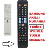 Ata Elektronik Samsung Sihirli Tüm Modeller ile Tam Uyumlu - Akıllı Tuşlu Model - Smart LCD LED Tv Televizyon Kumanda 1078