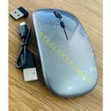 Ata Elektronik Slim ŞARJ EDİLEBİLİR KABLOSUZ MOUSE Charging Wireless KENDİNDEN PİLLİ 2.4G - Mavi