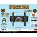 Ata Elektronik Tüm Markalara Uyumlu 24" 61 Ekran 32 Inç 82 Ekran 39" 99 Ekran 40" Sabit LCD LED Tv Askı Aparatı 30'' 32" - 80 81 82 Ekran Tv Sabit Duvar Askı Aparatı