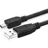 Ata Elektronik Usb 2.0 Bağlantı Kablosu, Usb A Erkek - Usb Mini B (5 Pin) Erkek, 1.5 Metre, Usb 2.0 Uyumlu, Ul, Siyah Renk