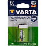 Ata Elektronik Varta 9 Volt Şarjlı Pil 200 Mah 9 Volt Kare Yassı Pil Sensör Pili - 1 Adet