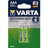 ATA ELEKTRONİK Varta Şarj Edilebilir Şarzli Şarjlı Ince Pil Aaa 550 Mah 2'Li Şarj Edilebilir Şarzli Pil