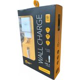 Ata Elektronik Xiaomi Redmi Note 8 8 Pro 9 9 Pro 10 Pro Uyumlu Type C Hızlı Şarj Aleti + Kablo 2 Amper - Beyaz - Sarı