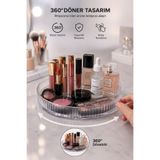ATA HOME 360 Derece Dönen Makyaj & Takı Organizeri Dolap Düzenleyici Stand Tabla Döner Organizer