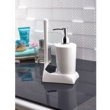 ATA HOME Armona Silikon Fırçalı Mutfak Banyo Sıvı Sabunluk Süngerlik Seti
