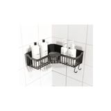 ATA HOME Banyor Köşe Yapışkanlı Banyo Rafı, Köşe Banyo Düzenleyici, Duş Rafı Organizer Şampuanlık, Plastik