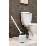 ATA HOME Oval Silikon Tuvalet Fırçası - Beyaz Beyaz